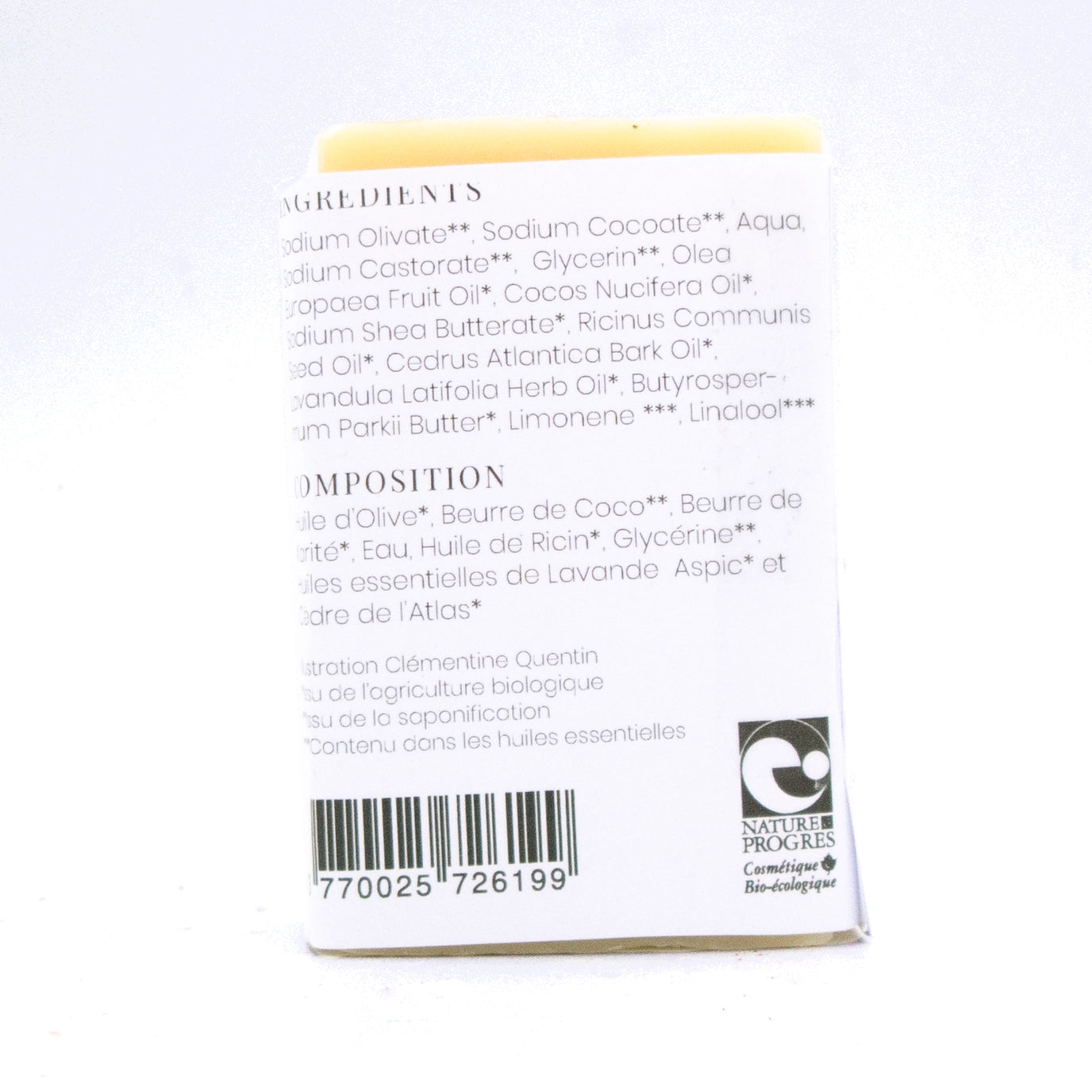 Le savon à barbe biologique - huile de ricin, beurre de karité et de coco