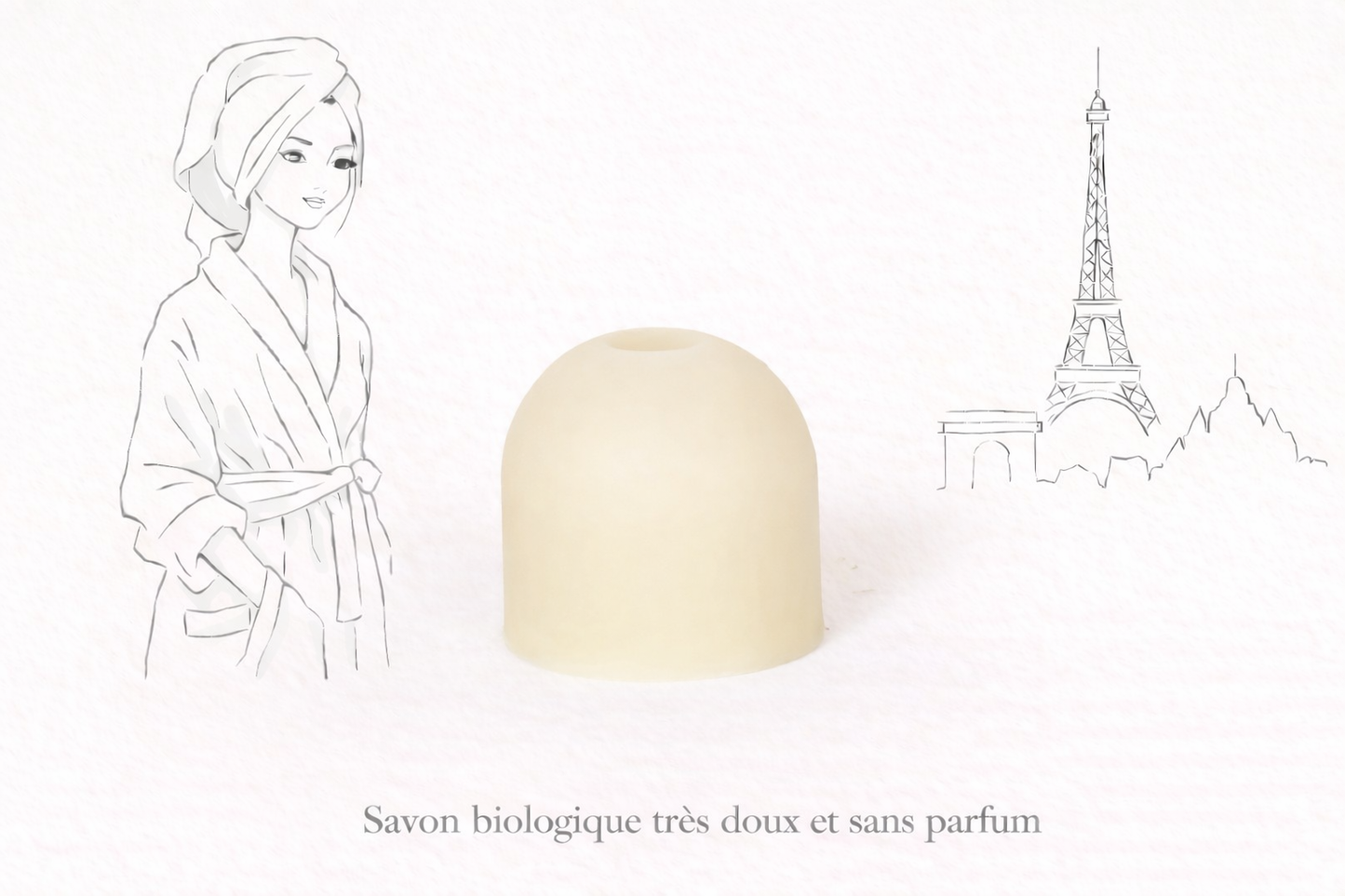 Dome Rivière savon biologique sans parfum - Pierre qui mousse