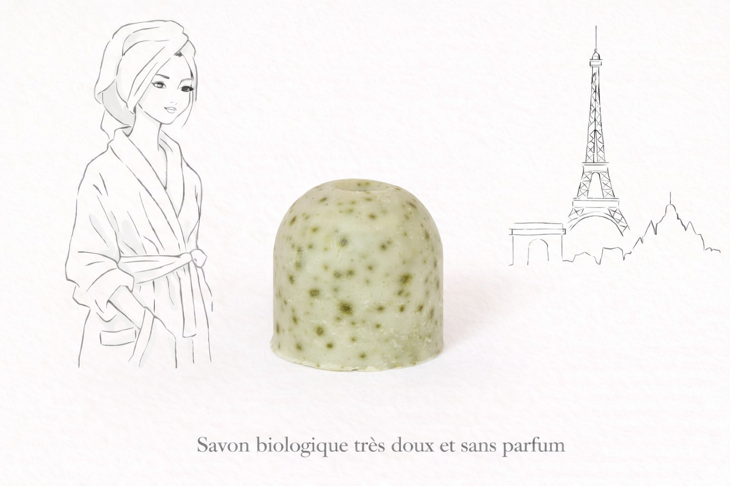 Dome Rivière savon biologique sans parfum - Pierre qui mousse