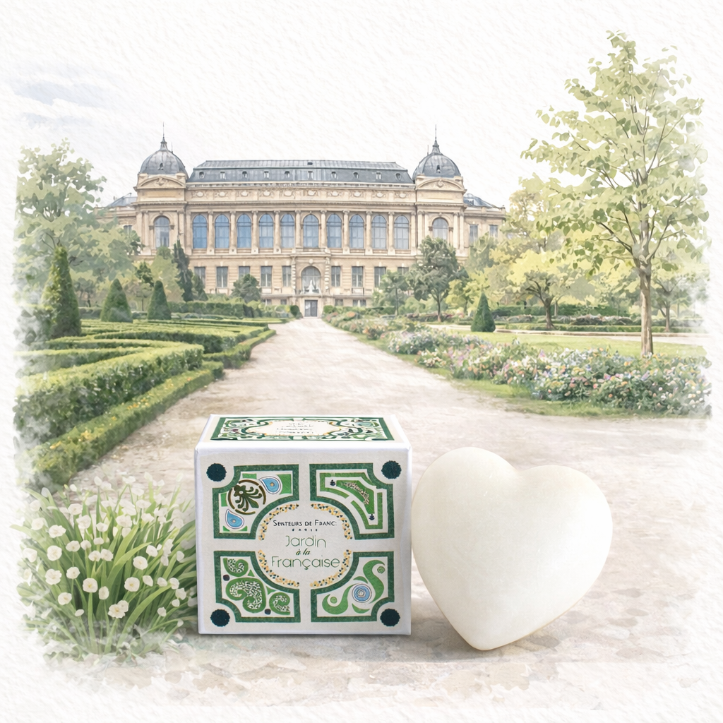 Le muguet - Savon coeur muguet thème jardin à la française