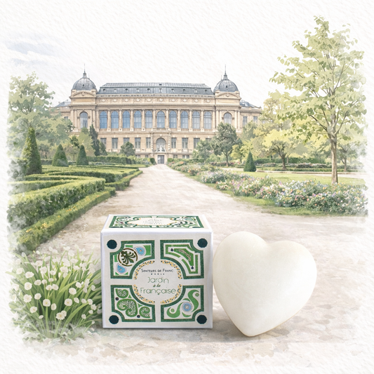 Le muguet - Savon coeur muguet thème jardin à la française