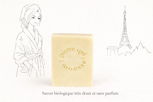 Savon biologique sans parfum - Pierre qui mousse